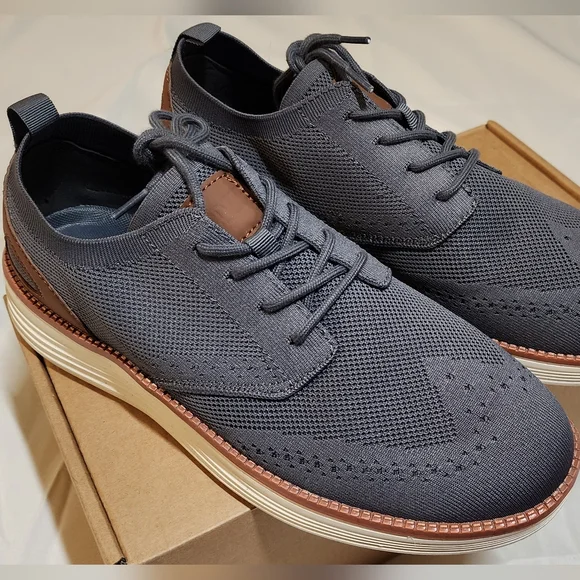 BOGO $2 Men's Gray Casual Shoes 9.5 NIB - Picture 3 of 13